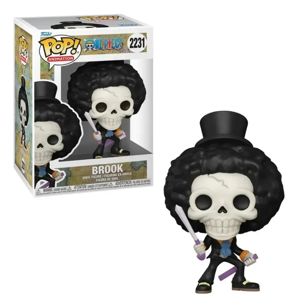 Funko Pop! Brook com Espadas (One Piece)